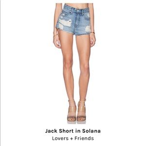 Lovers and Friends Jack Short in Solana Size 30